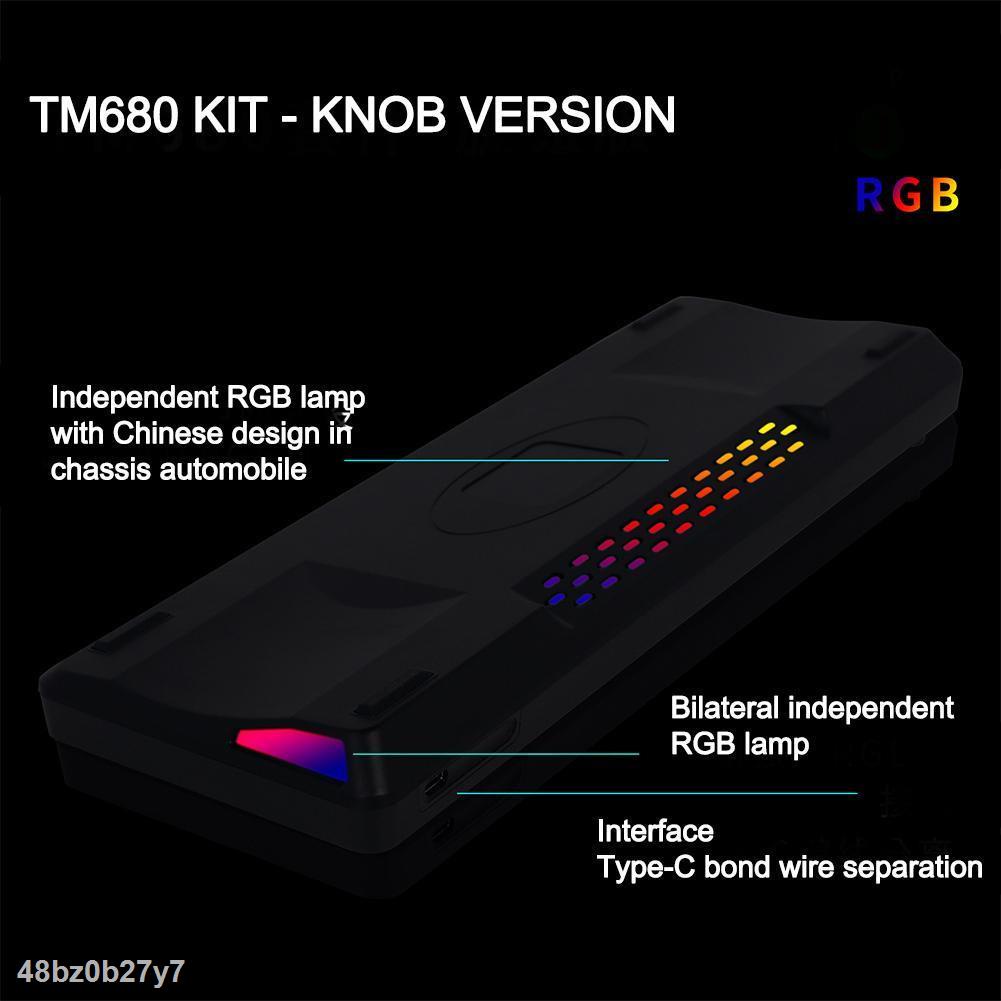 Loại Tốt Bàn Phím Cơ DIY Hotswap Tm680 Có Dây Tương Thích Switch Cherry Mx Gateron Kailh