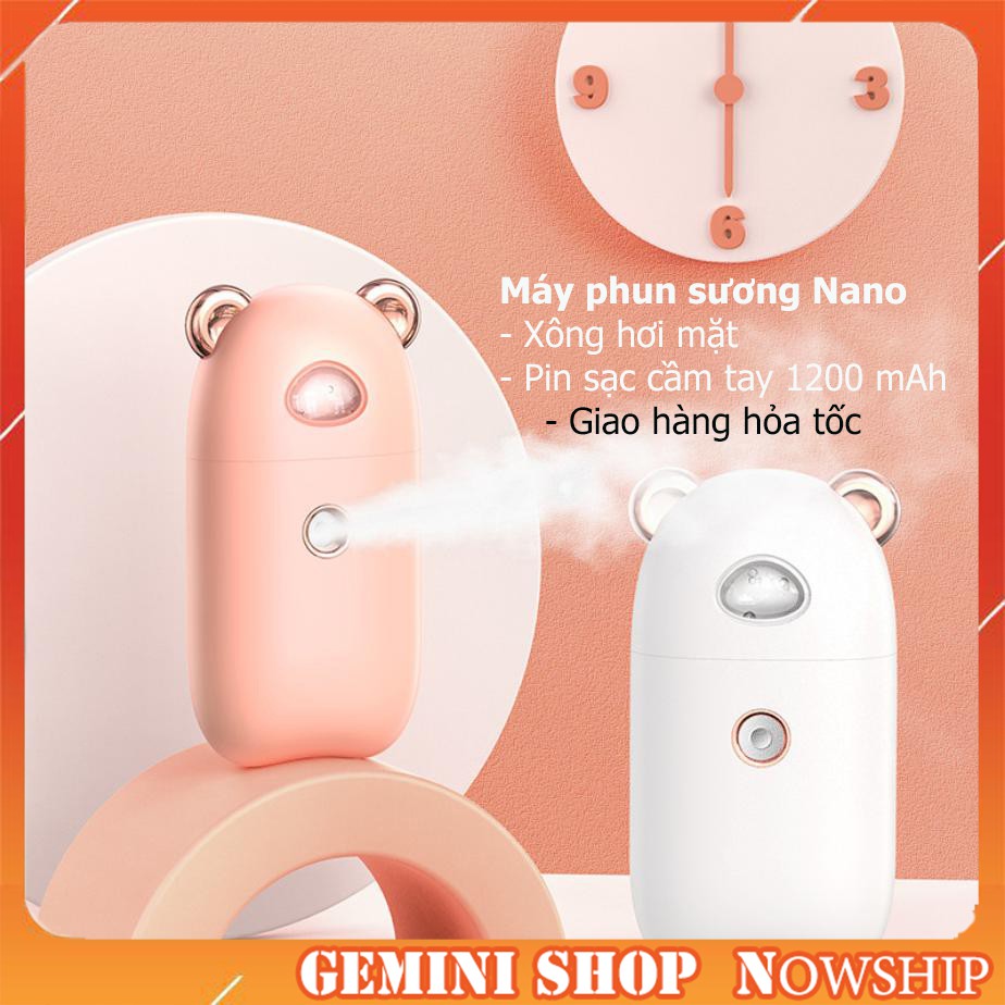 Máy Phun Sương Xông mặt Nano Mini Cầm Tay D02 dễ thương