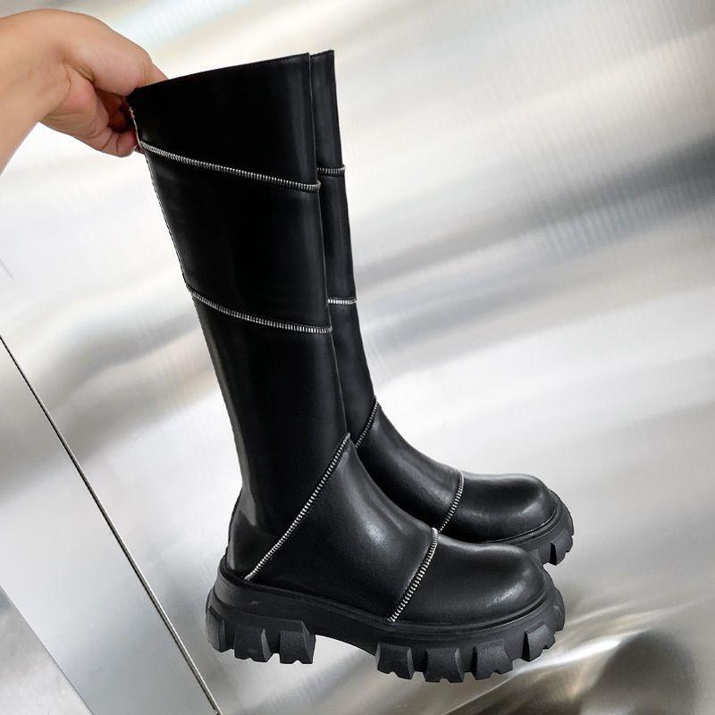 Giày Bốt Da Thật Cao Tới Gối Thời Trang 2022 Cho Nữ