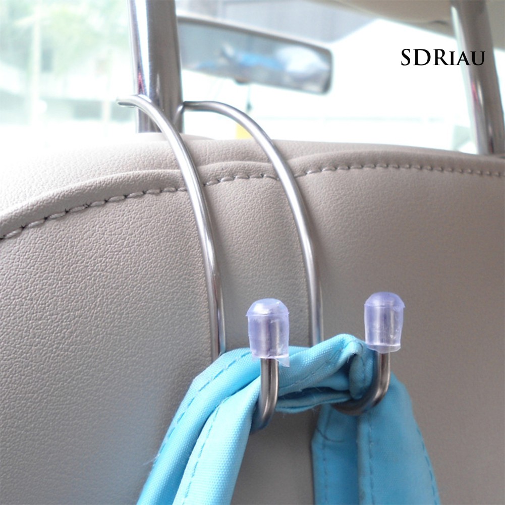 Bộ 2 Móc Treo Đồ Trên Xe Hơi Bằng Thép Không Gỉ