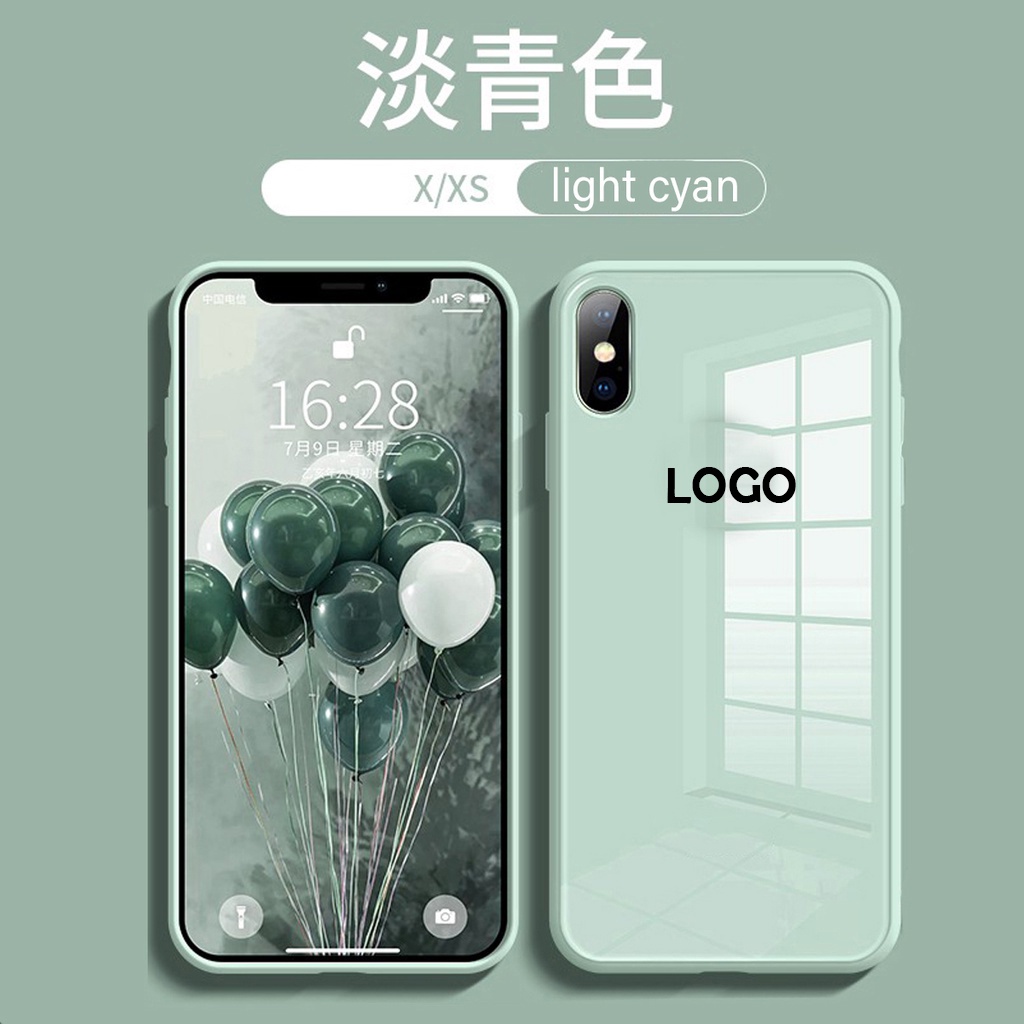 Kính cường lực khung silicon mềm Vỏ điện thoại 7 8 Plus X Xs Max XR 11 11Pro 11Pro Max