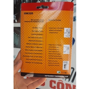 Máy đo nhiệt độ hồng ngoại ⚡ CAO CẤP ⚡ Máy bắn nhiệt Benetech độ chính xác cao GM-320