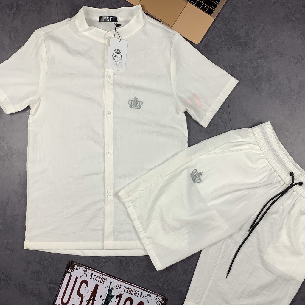 Bộ Đũi Nam - Bộ Thể Thao Nam Cộc tay chất liệu Đũi mềm mịn Trơn - BN47 - Xuowrng May Trung Kiên | BigBuy360 - bigbuy360.vn