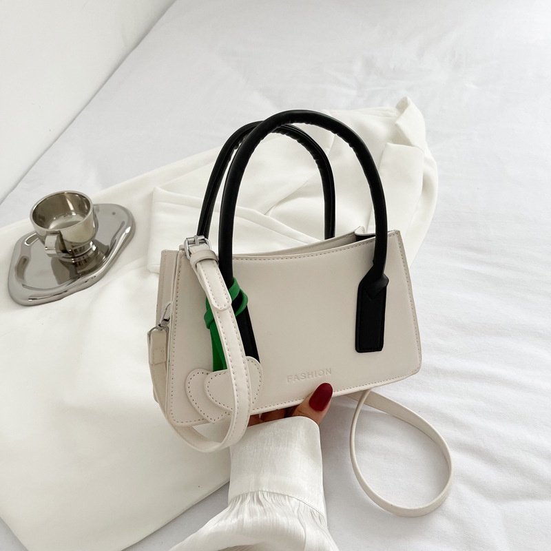 Túi Xách Đeo Vai Hình Vuông Cỡ Nhỏ Màu Tương Phản Thời Trang Cho Nữ