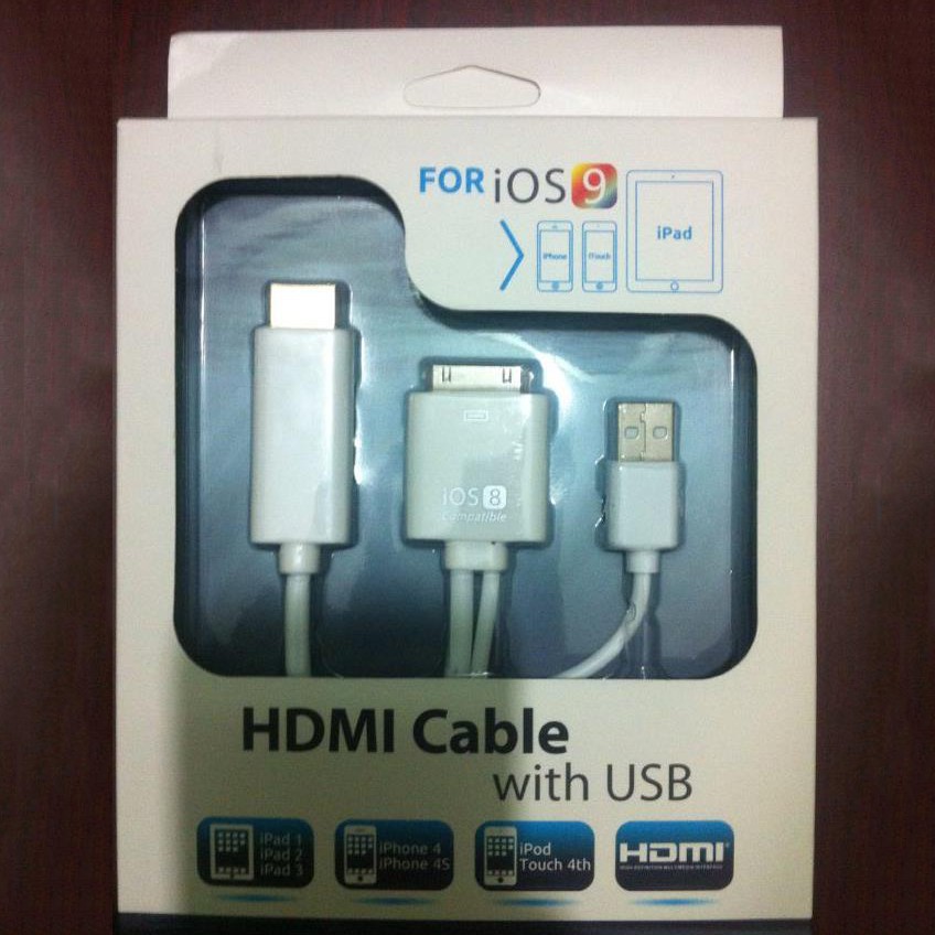 Cáp HDMI kết nối IP4 với TV