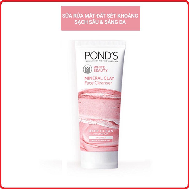 Sữa rửa mặt Đất Sét Khoáng Sạch Sâu Pond's White Beauty