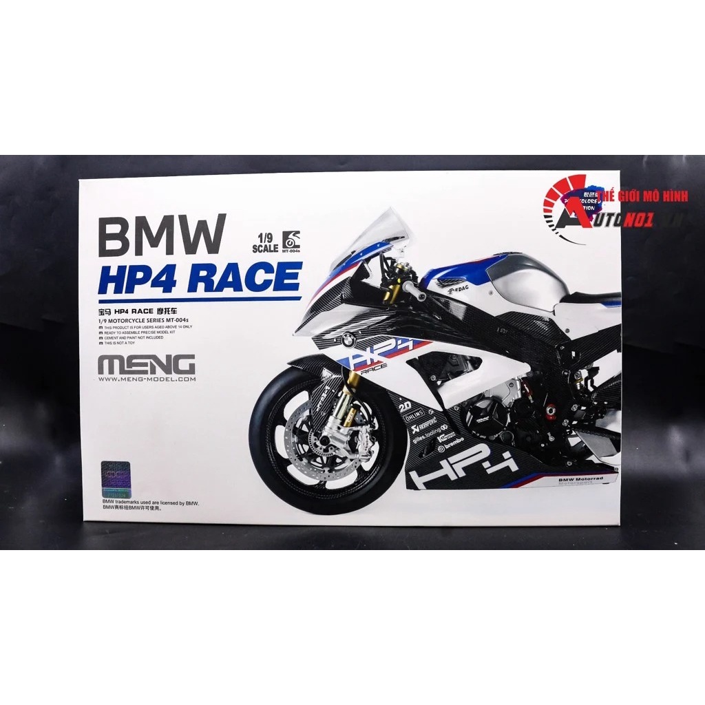 MÔ HÌNH KIT BMW HP4 RACE PHIÊN BẢN ĐÃ SƠN 1:9 MENG 5589C