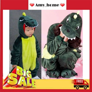 Bộ đồ thú khủng long xanh ❤ Bộ Đồ Thú Đồ Ngủ khủng long xanh cho bé ❤Khủng long Hồng
