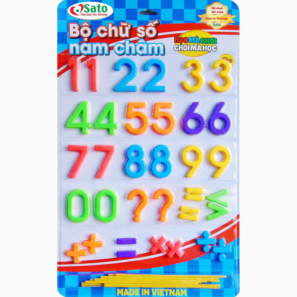 Bộ Chữ Số Nam Châm Cho Bé