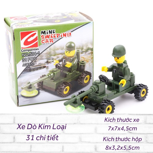 Đồ chơi lắp ghép ô tô mini thông minh cho bé nhiều chủ đề Doli Kids ( 4 x 5 x 7 cm )