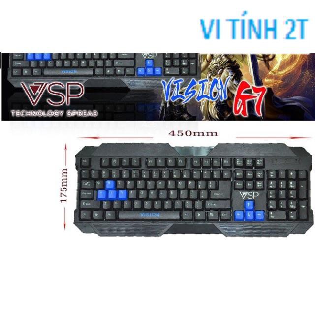 Bàn phím VISION G7 cho máy tính, bàn phím cho máy tính, bàn phím cho laptop CHÍNH HÃNG
