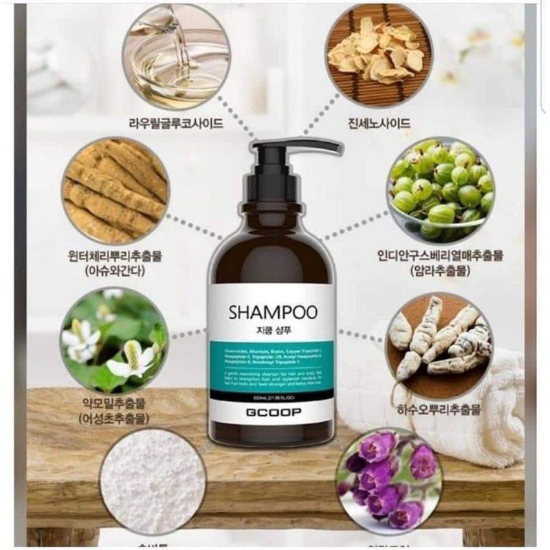 Dầu gội đầu Shampoo_Gcoop từ dược liệu thiên nhiên