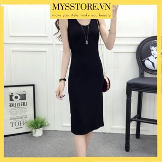 ĐẦM NỮ BODY THUN 3 LỖ GÂN XẺ TÀ MYS