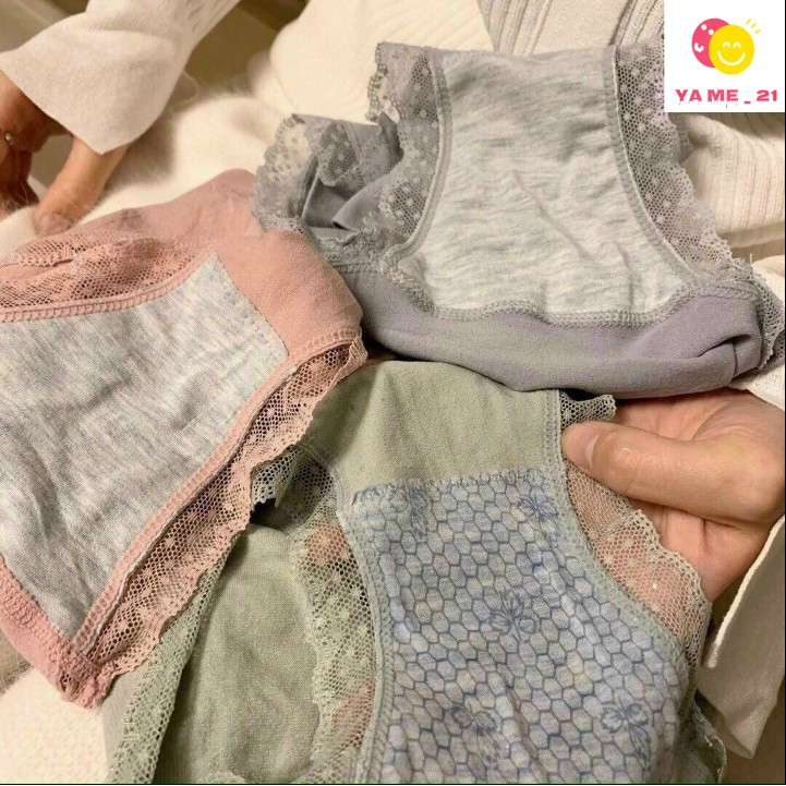 Quần Lót Nữ Cotton ren Kháng Khuẩn Thoáng Mát | BigBuy360 - bigbuy360.vn