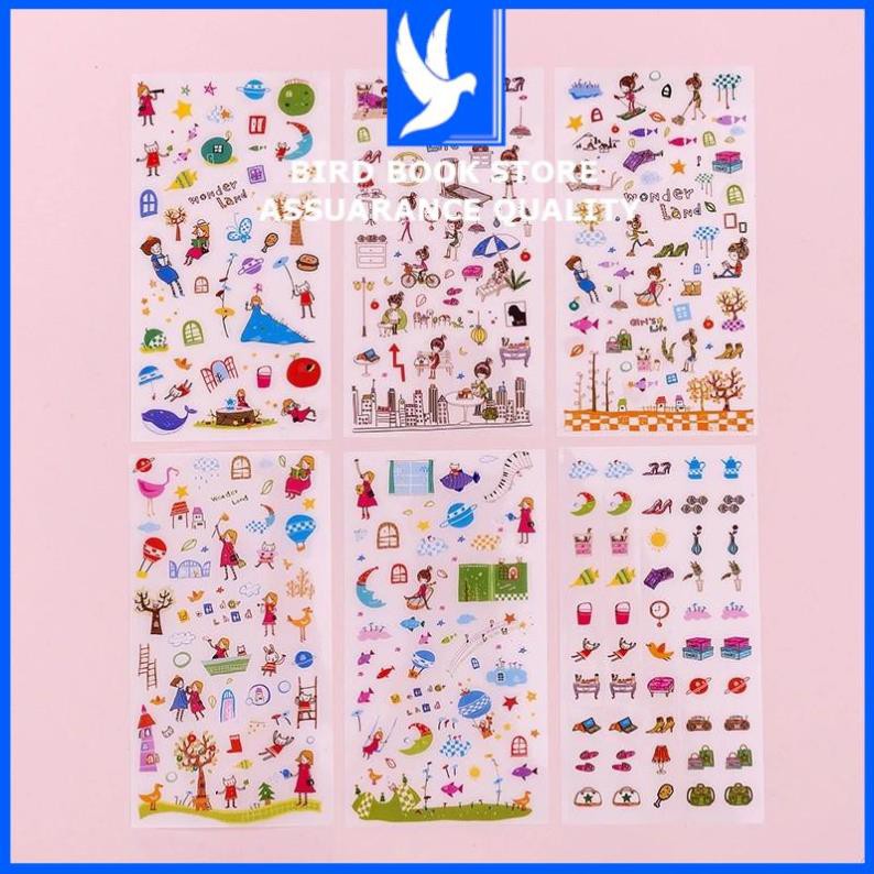 Combo 6 tờ sticker 💕𝑭𝒓𝒆𝒆𝒔𝒉𝒊𝒑💕 bộ sưu tập dán thế giới trò chơi Birdbook