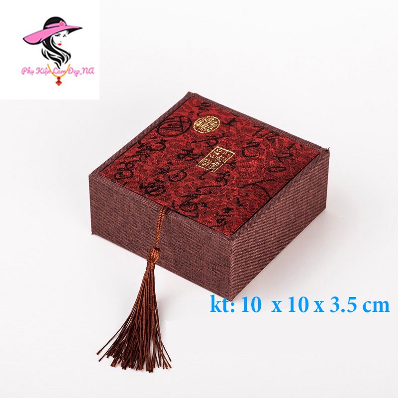 Hộp Gấm Đựng Trang Sức - Hộp Gấm Đựng Vòng Tay Phong Thuỷ Cao Cấp