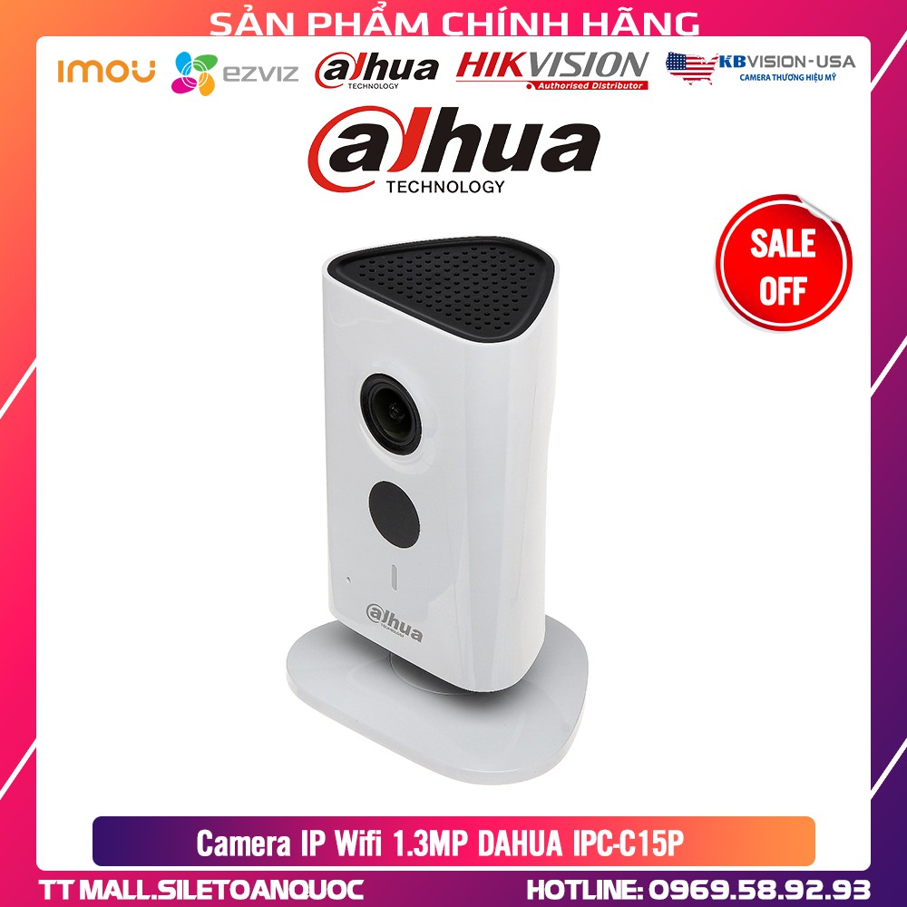 Camera IP Wifi 1.3MP DAHUA IPC-C15P - CHÍNH HÃNG