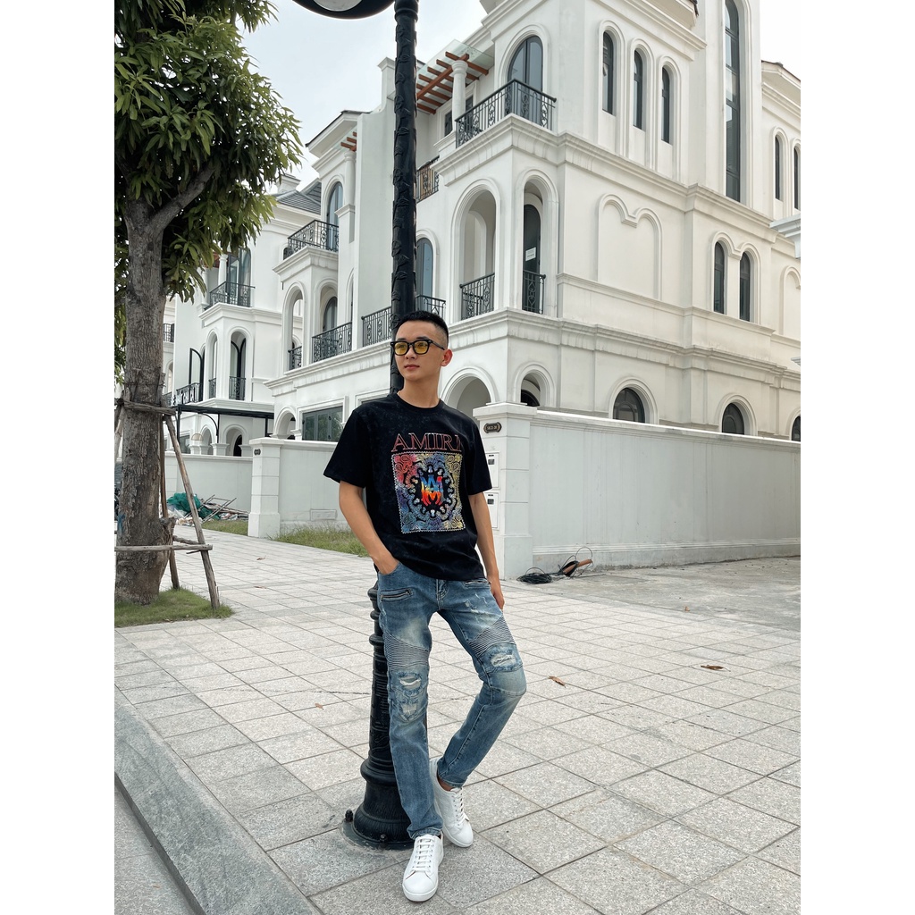 Áo phông hoa hồng Amiri H2