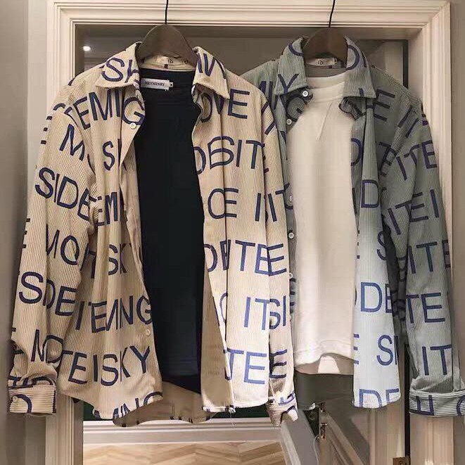 [ Có ảnh thật ] Áo sơ mi unisex form rộng - somi nam nữ sọc số 17