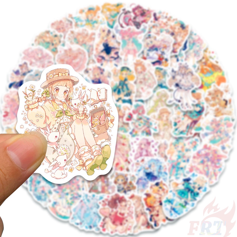 ❉ Lolita Girls Series 02 Stickers ❉ 60Pcs/Set DIY Fashion Luggage Laptop Skateboard Decals Doodle Stickers