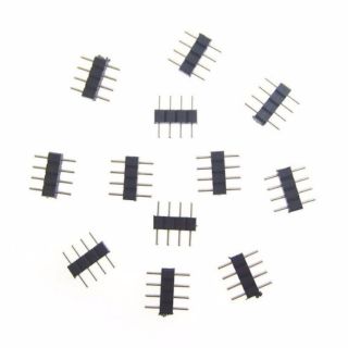 Bộ 10 Jack đầu 4 chân ghim nối đèn led dây dán