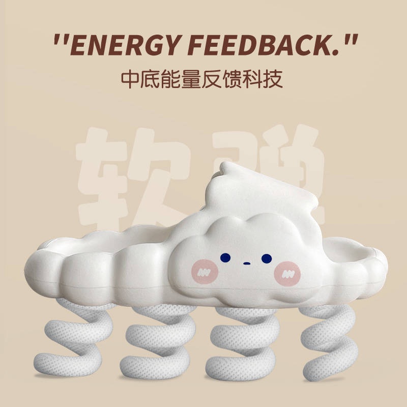 Dép Đi Trong Nhà Đế Dày Hình Đám Mây Xinh Xắn Dành Cho Nữ