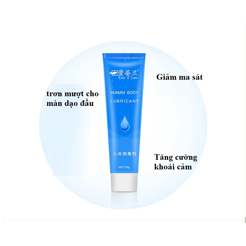 Tuýp dầu bôi cơ thể hòa tan trong nước, chai gel tạo độ ẩm Xunzilan nhỏ 30ml tiện dụng, body, anal lubricant