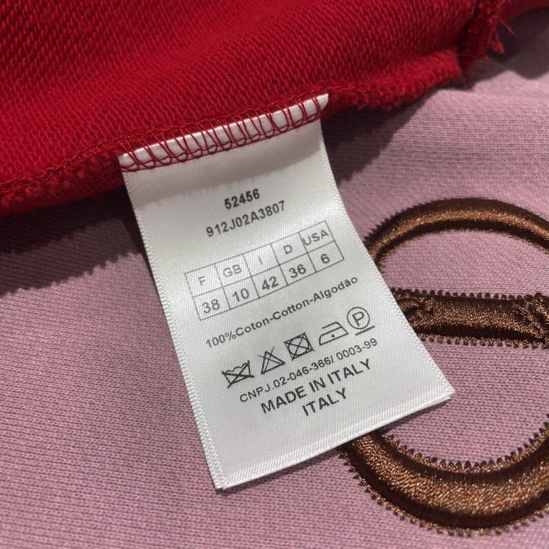 Áo hoodies nữ logo thương hiệu thời trang Dior CD cao cấp màu trơn