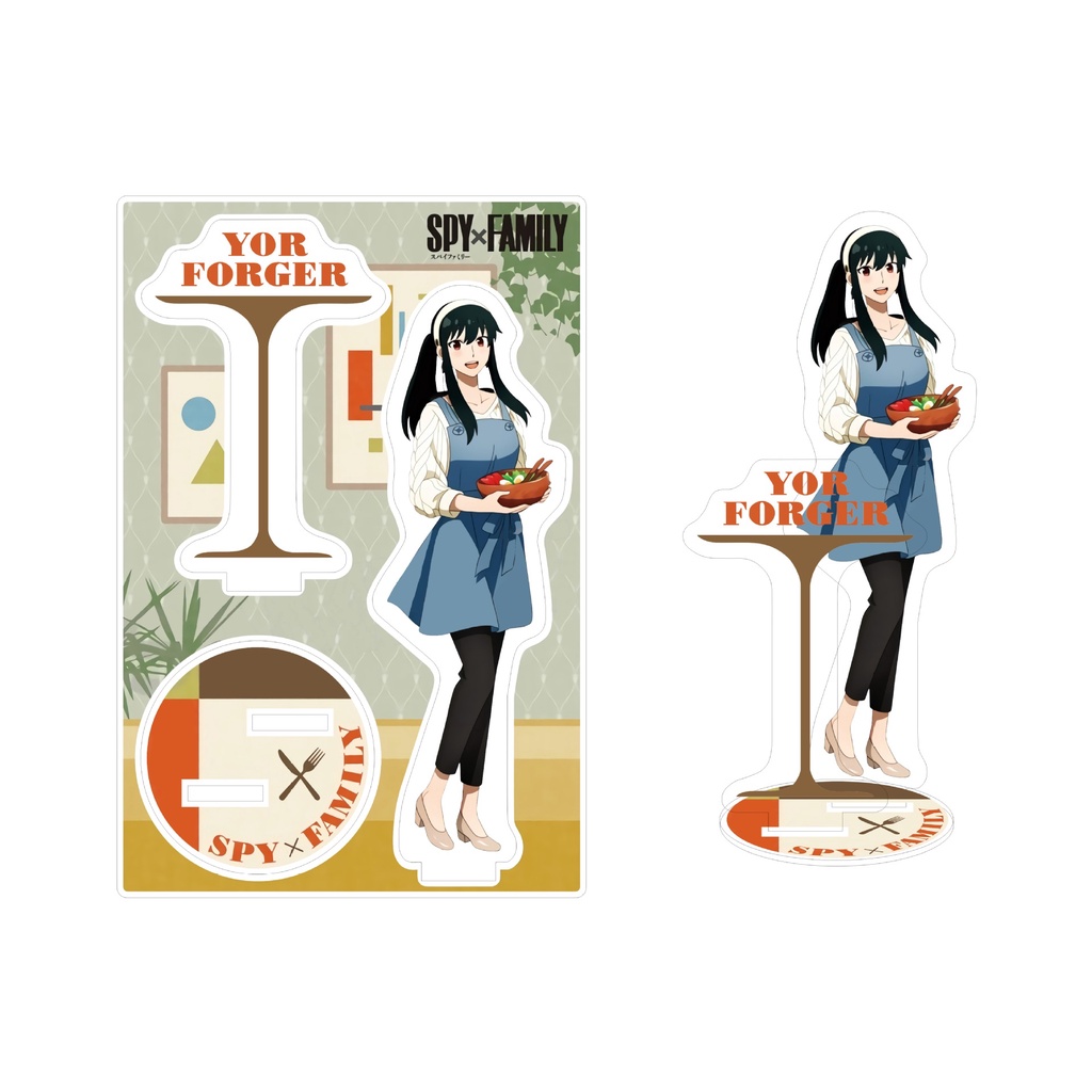 Giá Đỡ Mô Hình Búp Bê Jason SPY x FAMILY Anya Yor Loid Hai Lớp Bằng Acrylic Trang Trí Nhà Cửa