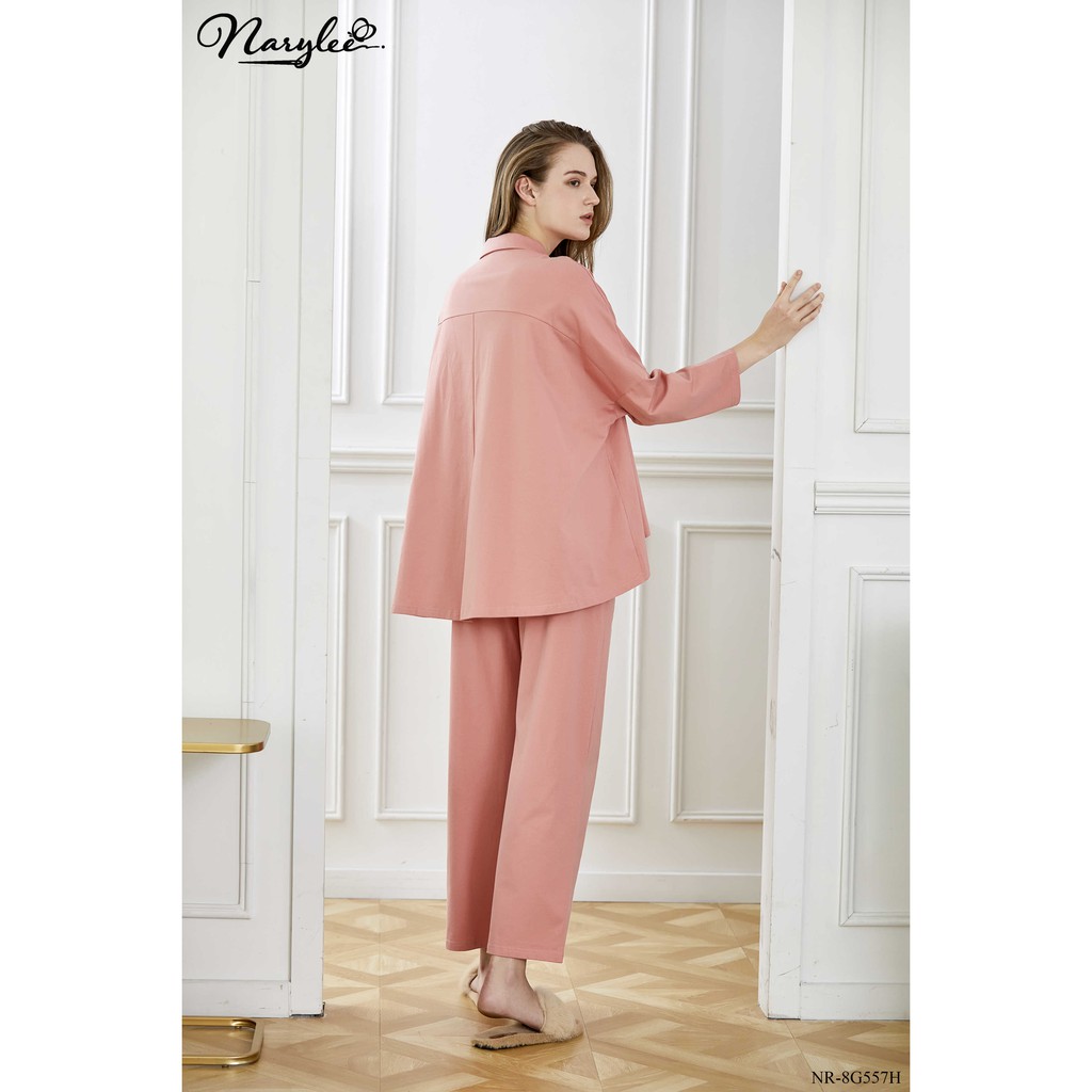 [Mã FASHIONMALLT4 giảm 15% đơn 150k] Bộ đồ mặc nhà pyjama 100% cao cấp Narylee NR-8G557