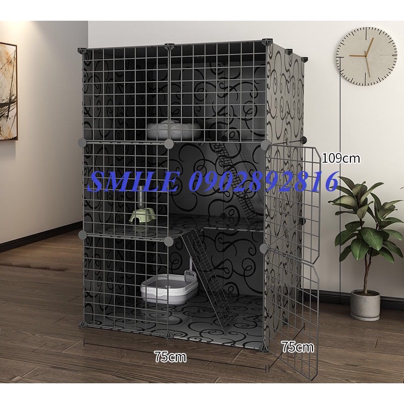 [MẪU MỚI] COMBO CHUỒNG, LỒNG,NHÀ LƯỚI THÉP LẮP GHÉP CHO CHÓ MÈO,PET THÚ CƯNG ĐA NĂNG