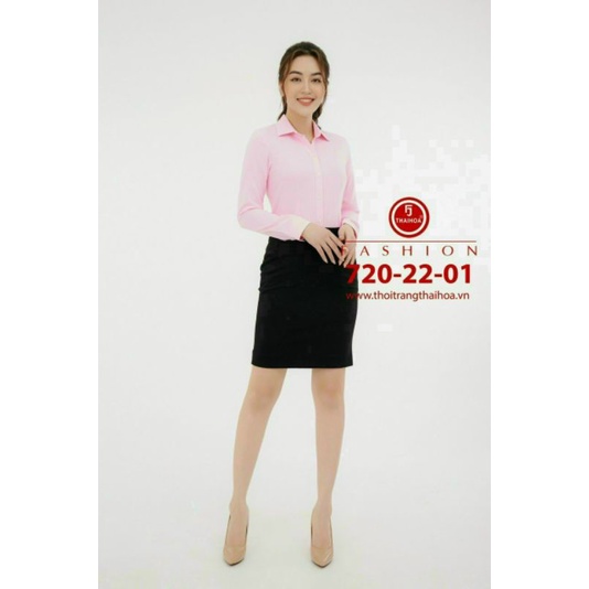 Áo thái hoà mã 720-22 cao cấp màu hồng tay dài, ngắn