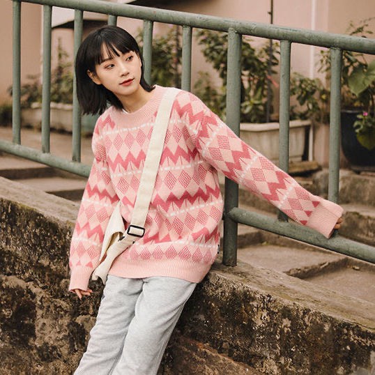 Áo len nam nữ Hàn Quốc Unisex form rộng dày dặn siêu ấm phong cách cá tính thời trang GileShop M49BHD | WebRaoVat - webraovat.net.vn