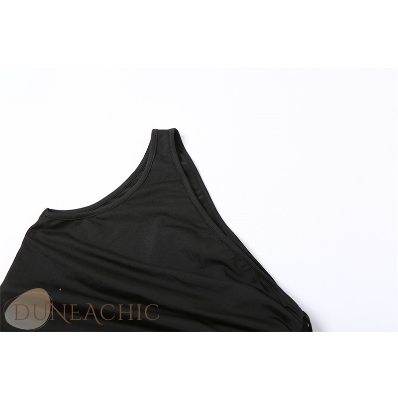 DUNEA Set Áo 2 Dây + Chân Váy Ngắn Thời Trang Nữ Tính