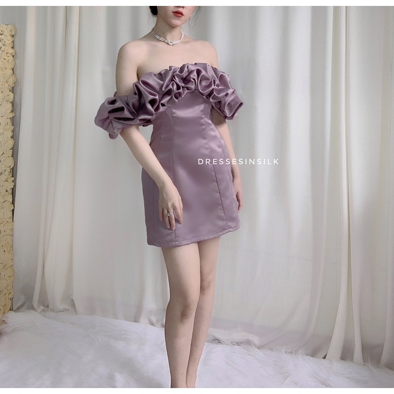 Đầm Chất Tafta Bèo Trễ Vai | BigBuy360 - bigbuy360.vn