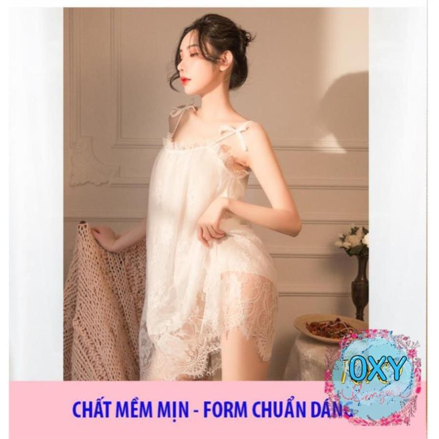 [ SIÊU PHẨM - LOẠI I] ♥Ảnh Thật♥4 màu Váy Ngủ Xuyên Thấu B1023 Đầm Công Chúa Voan Ren Cao Cấp Quảng Châu