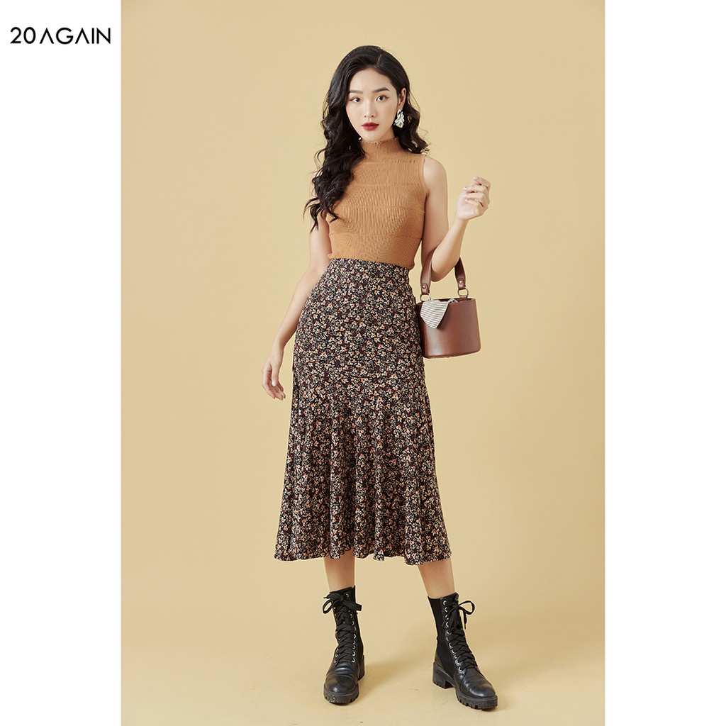 Áo len nữ ôm boby sát nách 20AGAIN, thiết kế bacsic trẻ trung ALA0051 | BigBuy360 - bigbuy360.vn