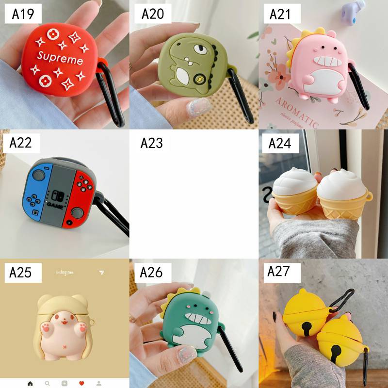 AH075 Baseus WM01 CASE / WM02 CASECASE New Silicone Case  Cute  Cartoon Cover Dust-proof Protective Case for WM01 Case WM02 case