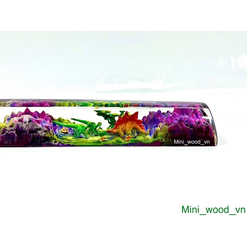 Nút bàn phím cơ Khủng Long.Keycap resin Space bar dinosaur.Keycap artisan