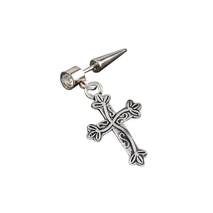 Khuyên Tai một bên Thiết Kế Đơn Giản Cá Tính Cho Nam Nữ The Ngầu Style