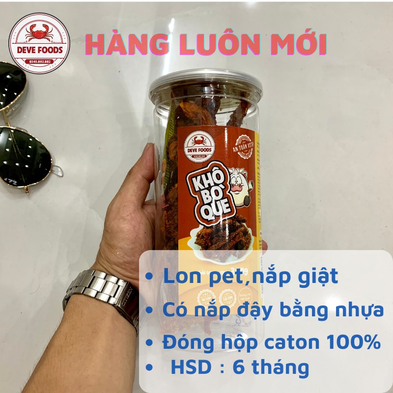 Khô Bò Que 300g DeVe Food, đồ ăn vặt Hà Nội, vừa ngon vừa rẻ | BigBuy360 - bigbuy360.vn