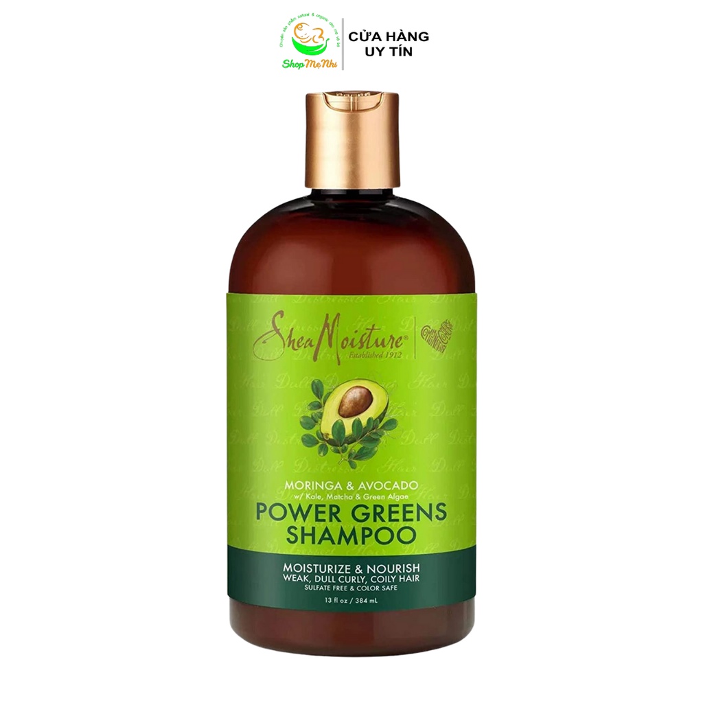 Dầu gội xả SheaMoisture Moringa &amp; Avocado Power Greens Shampoo / Conditioner Shea Moisture.