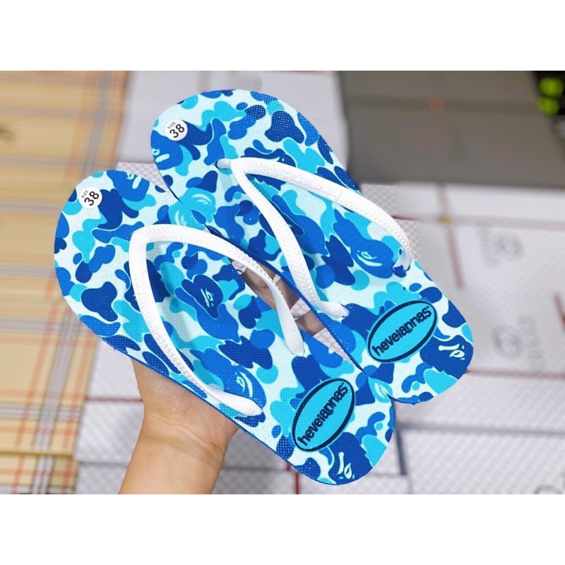 DÉP XỎ NGÓN NỮ THỜI TRANG QUAI KẸP ĐẾ XỐP 1 PHÂN HOẠ TIẾT 3D