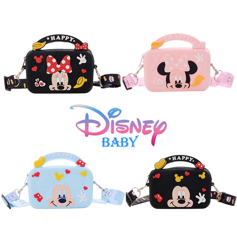 DISNEY Túi Xách Mini In Hình Chuột Mickey Minnie Thời Trang Cho Bé Gái