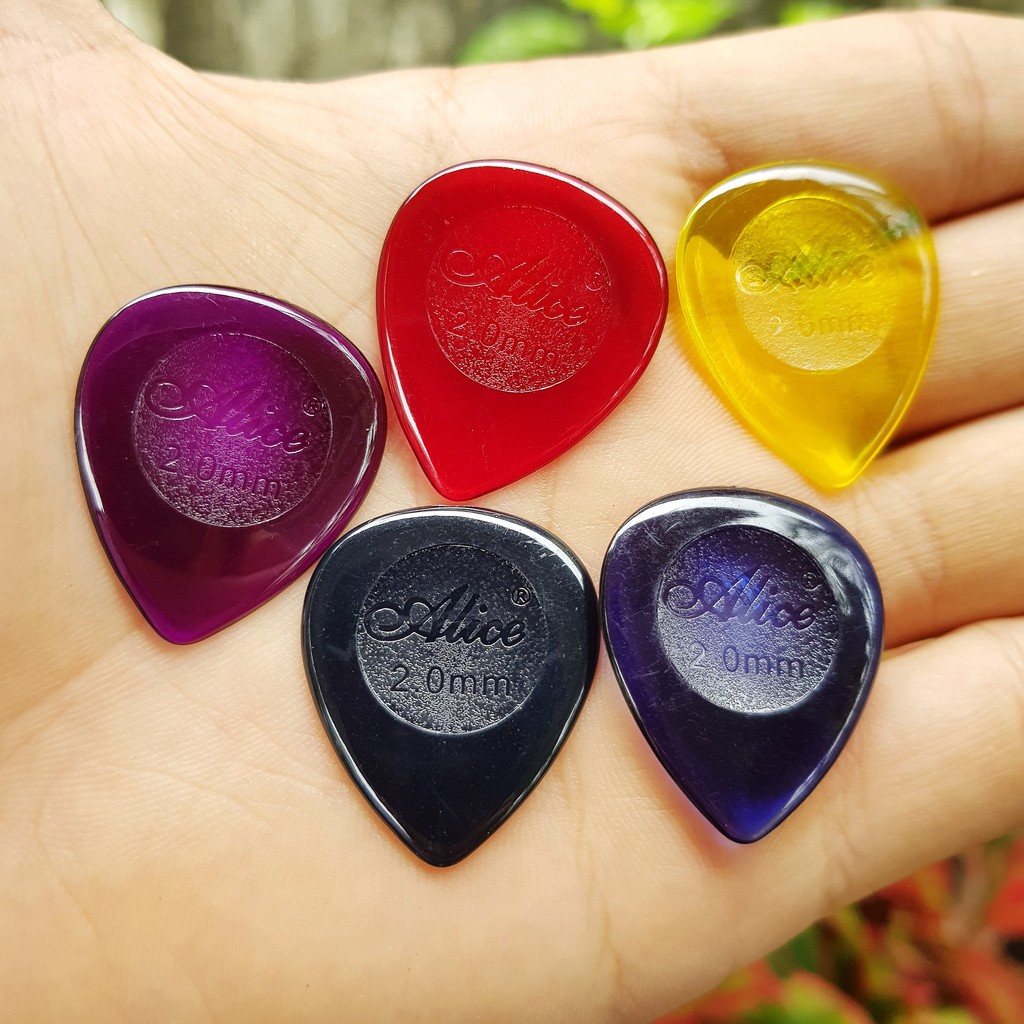 Pick gảy - phím gảy đàn Guitar trong suốt - Thương hiệu Alice