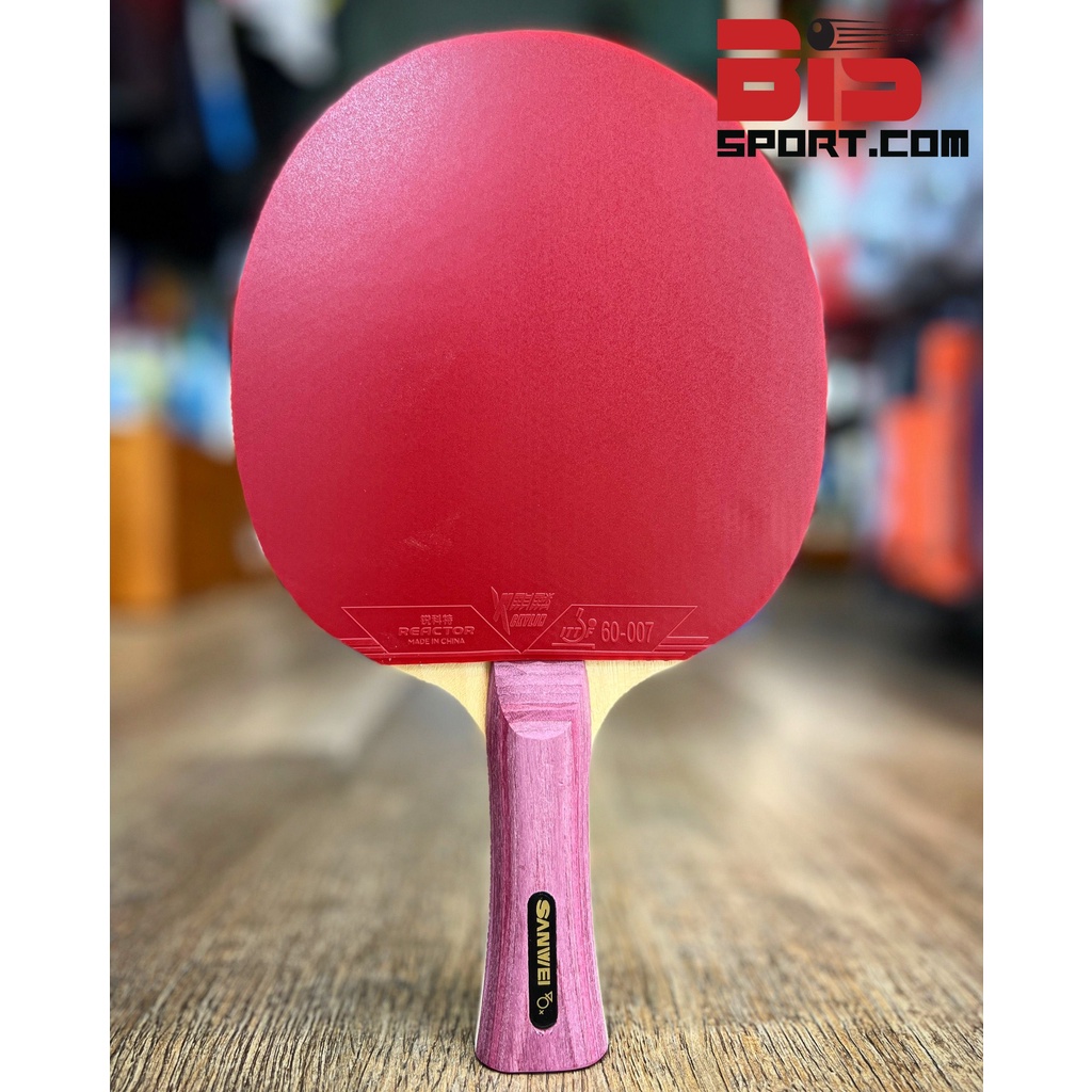 Combo Vợt Bóng Bàn Dán Rời Cao Cấp Chuyên Nghiệp : 1 Cây Cốt XVT 5 Gỗ - 2 lớp Carbon + 2 Mặt Vợt Reactor Corbo