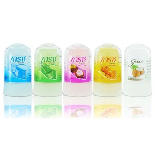Lăn khử mùi Grace Crystal Deodorant phèn chua đá khoáng tự nhiên, khử mùi hôi nách hiệu quả không kích ứng Thái Lan 70g