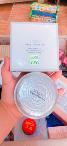 Phấn phủ siêu mịn siêu trắng da Geo Hàn Quốc
