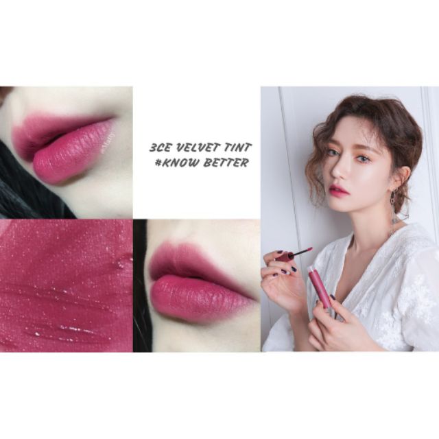 { Gom_order} Son kem 3CE Velvet Lip Tint, Maison Kitsune