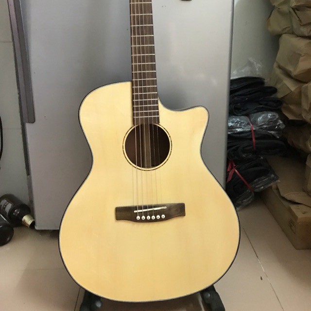 [Giảm Giá] Guitar Acoustic A25 gỗ Hồng Đào kỹ. Có Ty chỉnh cần. TẠI XƯỞNG ĐÀN HN